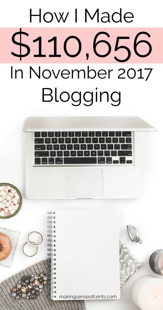 Here's how this blogger earned over $110,656 in just one month blogging. This blogging income report will show you everything you need to know about starting a money making blog! #howtostartablog #makemoneyblogging #waystomakeextramoney