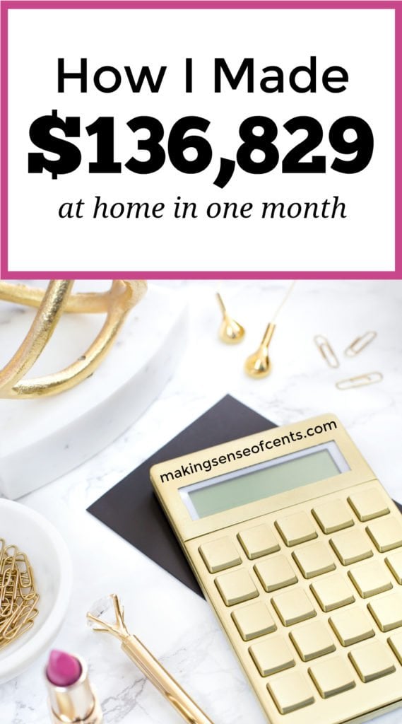 Do you want to earn a living from home? Here's how this woman made over $100,000 last month working from home! #howtostartablog #startablog #workfromhome #makeextramoney