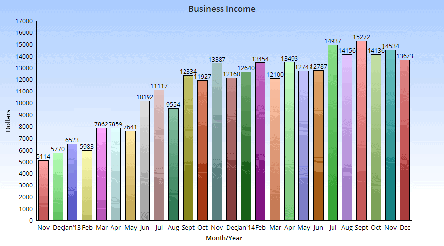 December Monthly Online Income Report