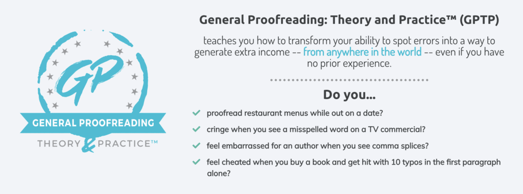 Proofread Anywhere course structure