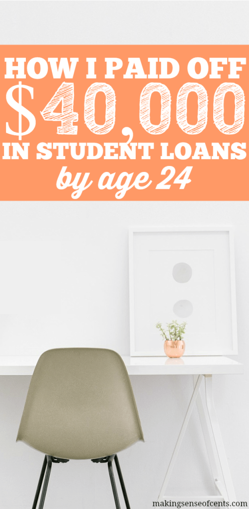 I paid off $40,000 in student loans by the age of 24, just within 7 months of me starting my payoff plan. Yes, it is possibly to pay off your loans quickly!